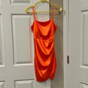 Neon Orange Party Dress